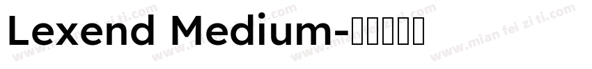 Lexend Medium字体转换
